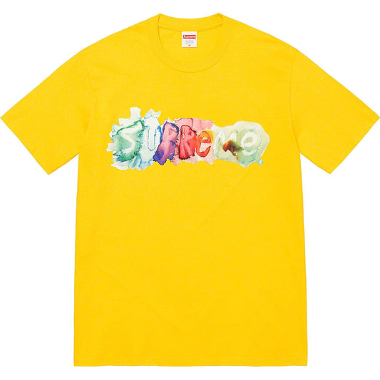 SUPREME WATERCOLOR TEE YELLOW