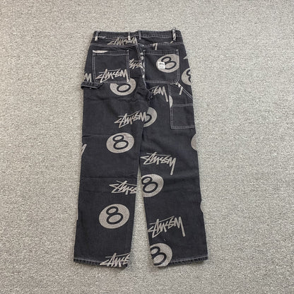 Stussy 8 Ball Jeans Black