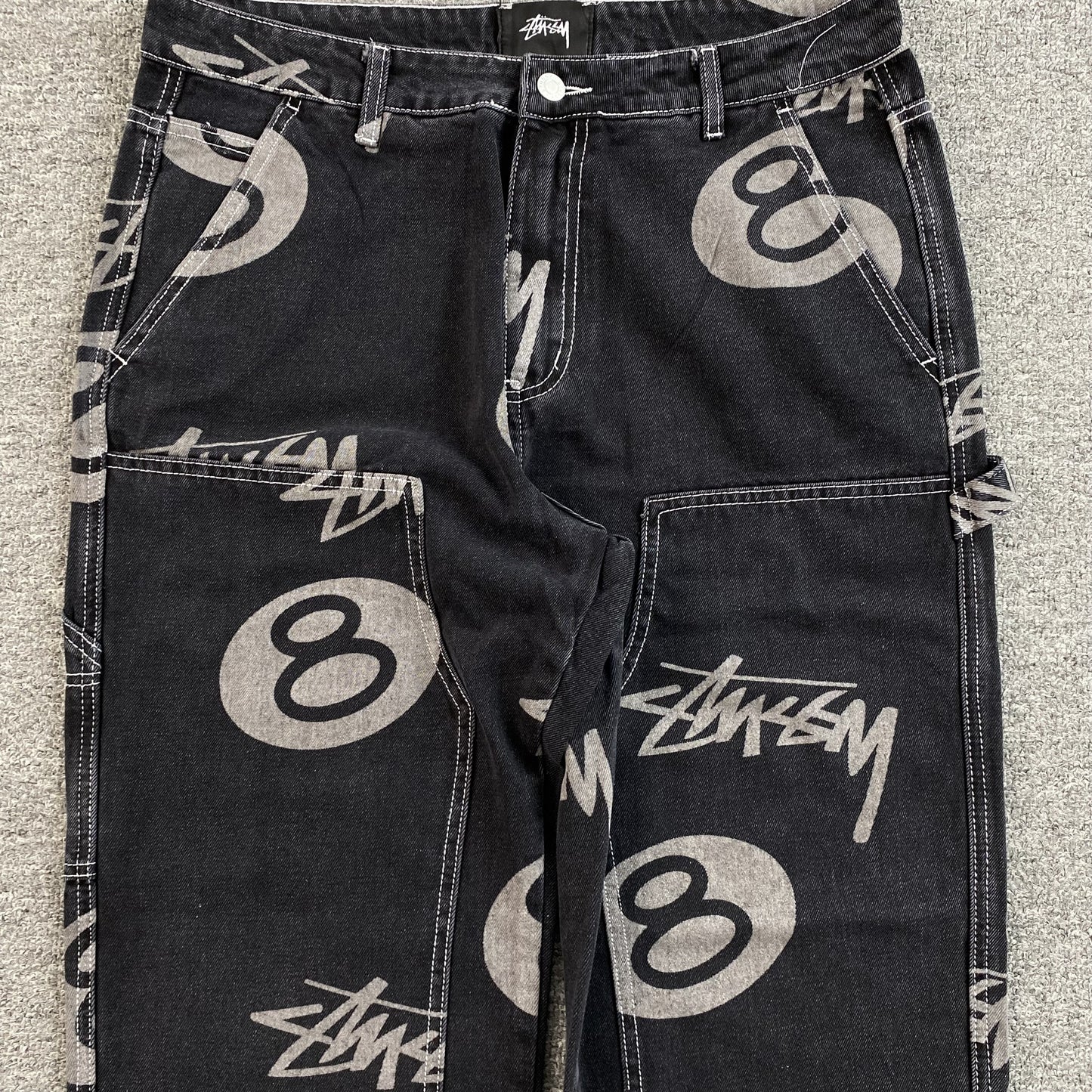 Stussy 8 Ball Jeans Black