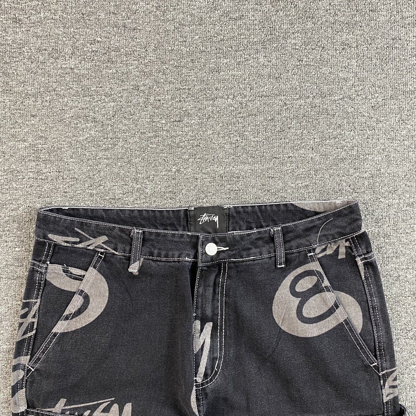 Stussy 8 Ball Jeans Black