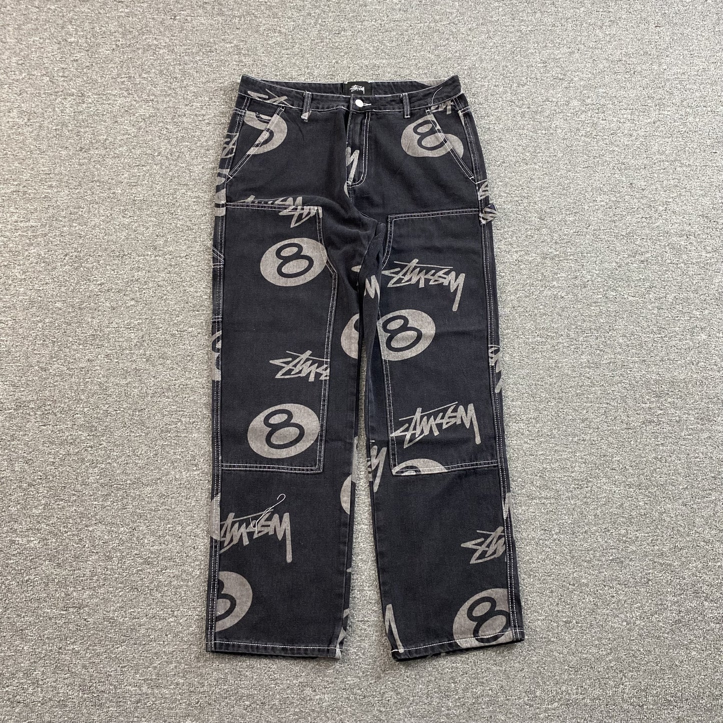 Stussy 8 Ball Jeans Black