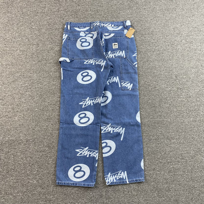 Stussy 8 Ball Jeans Blue