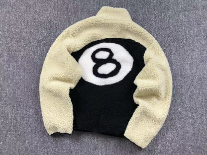 stussy-8-ball-sherpa-reversible-jacket-natural-Drip Store Argentina