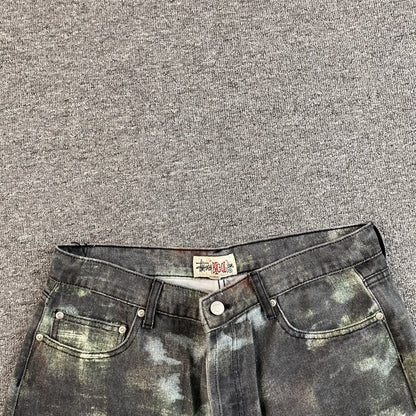 Stussy Big Ol' Stenpat Denim Shorts Camo