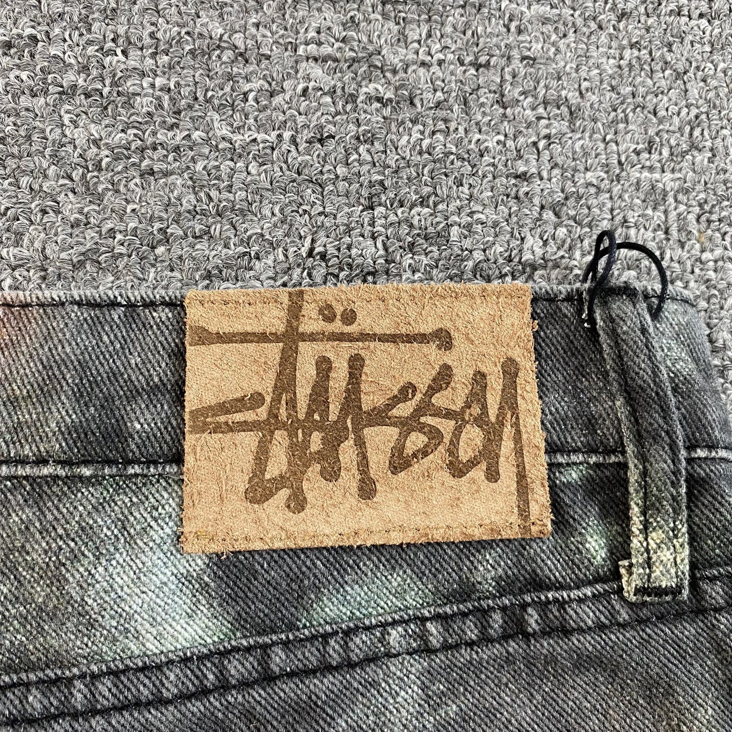 Stussy Big Ol' Stenpat Denim Shorts Camo