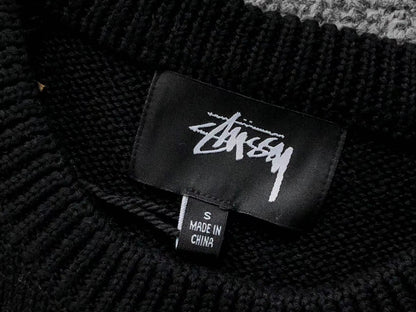 Stussy Curly S Knit Sweater Black