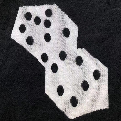 Stussy Dice Mohair Knit Sweater Black