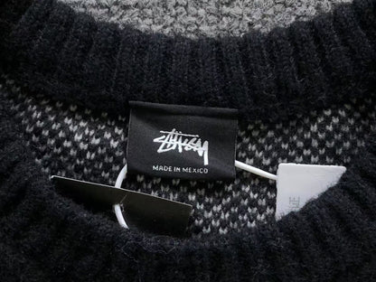 Stussy Dice Mohair Knit Sweater Black