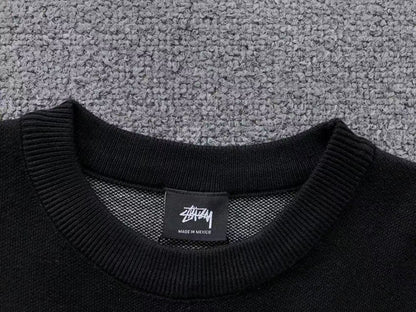 Stussy Stock Logo Knit Sweater Black