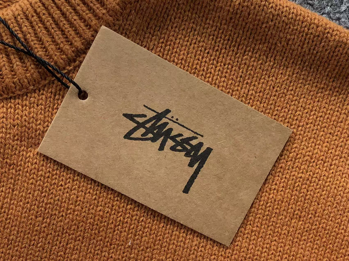 Stussy Surfman Icon Knit Sweater Brown