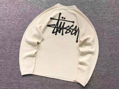 Stussy Thermal Raglan Shirt Cream