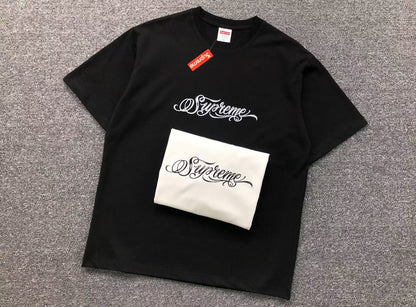 SUPREME BLACK SCRIPT TEE BLACK-Drip Store Argentina