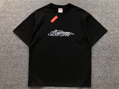 SUPREME BLACK SCRIPT TEE BLACK-Drip Store Argentina