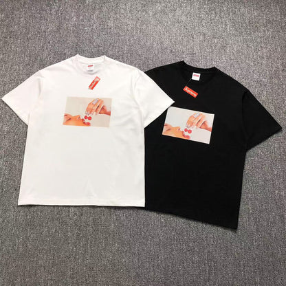 SUPREME CHERRIES TEE BLACK-Drip Store Argentina
