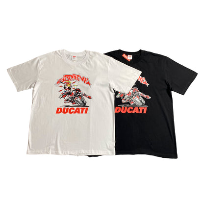 SUPREME DUCATI BIKE TEE WHITE-Drip Store Argentina