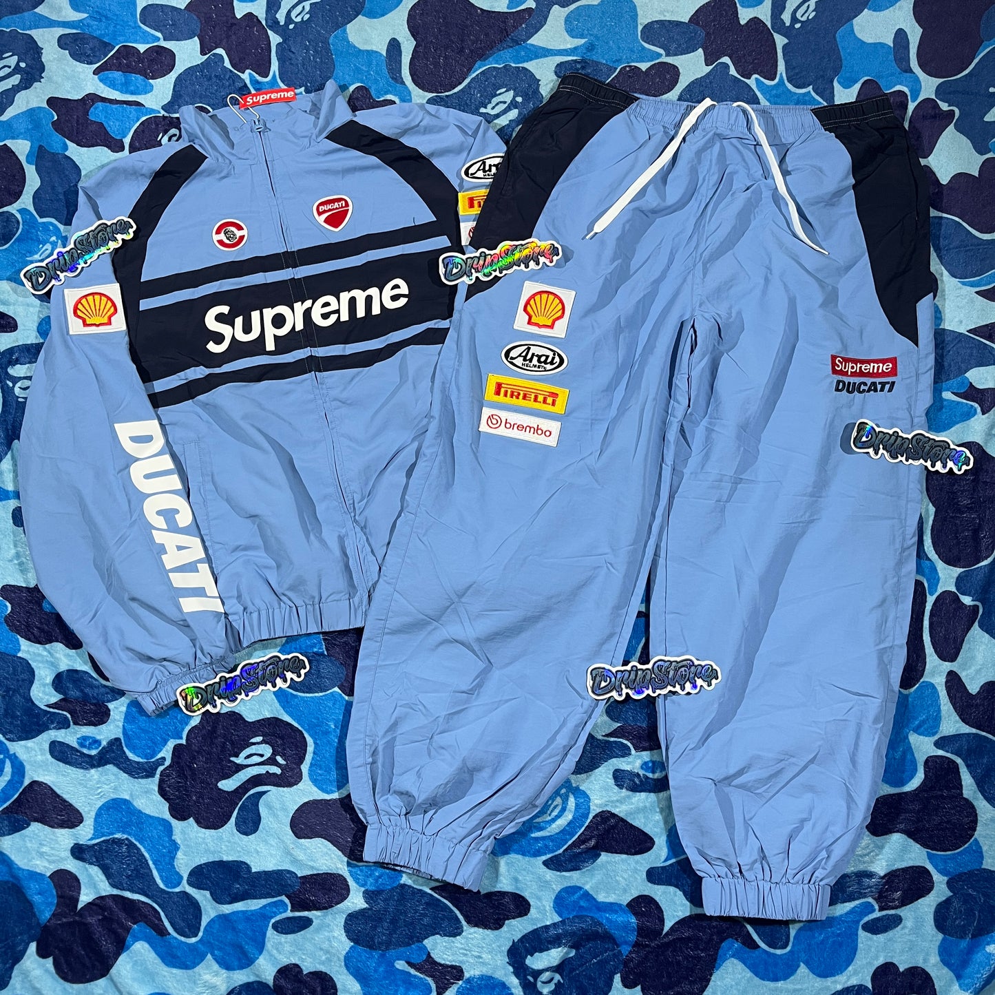 Supreme Ducati Tracksuit Light Blue