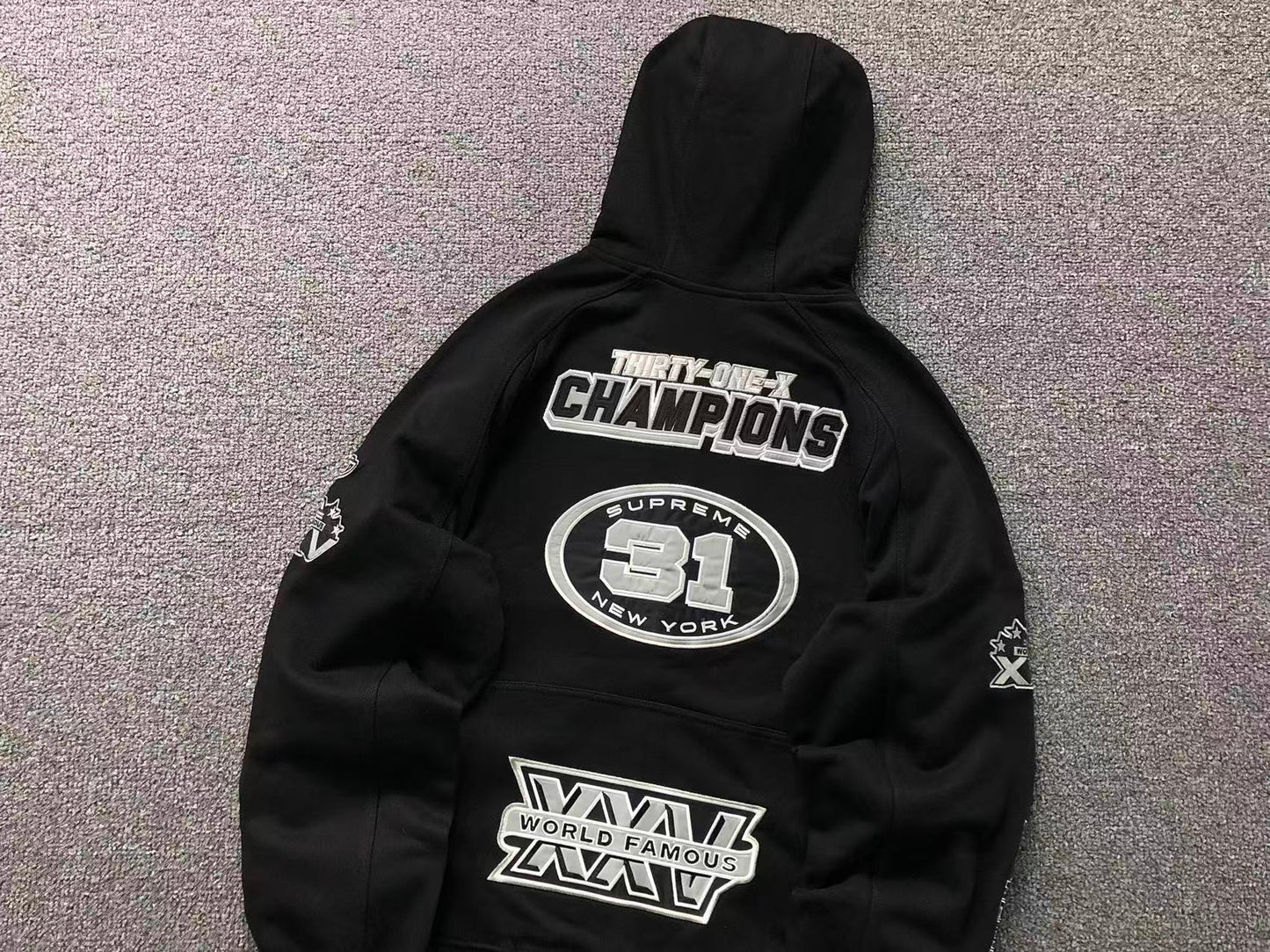 Supreme Football Zip Up Jacket Black