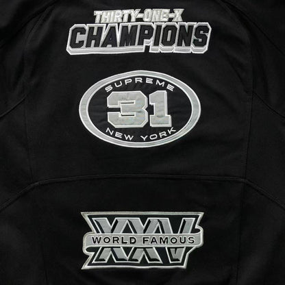 Supreme Football Zip Up Jacket Black