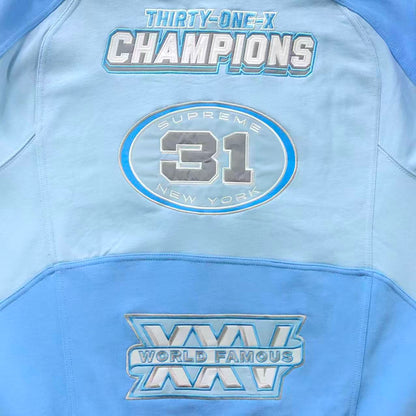 Supreme Football Zip Up Jacket Light Blue