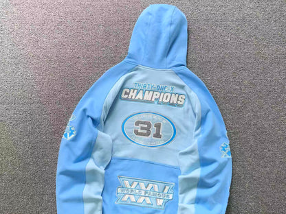 Supreme Football Zip Up Jacket Light Blue