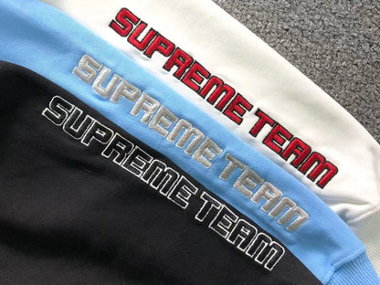 Supreme Football Zip Up Jacket Light White