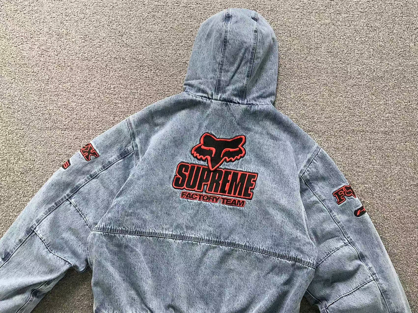 Supreme Fox Racing Jacket Denim