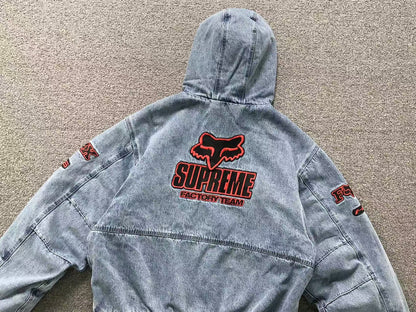 Supreme Fox Racing Jacket Denim