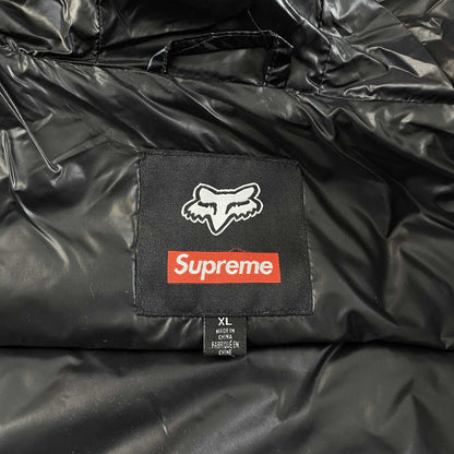 Supreme Fox Racing Shiny Down Puffer Jacket Black