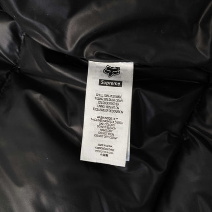 Supreme Fox Racing Shiny Down Puffer Jacket Black
