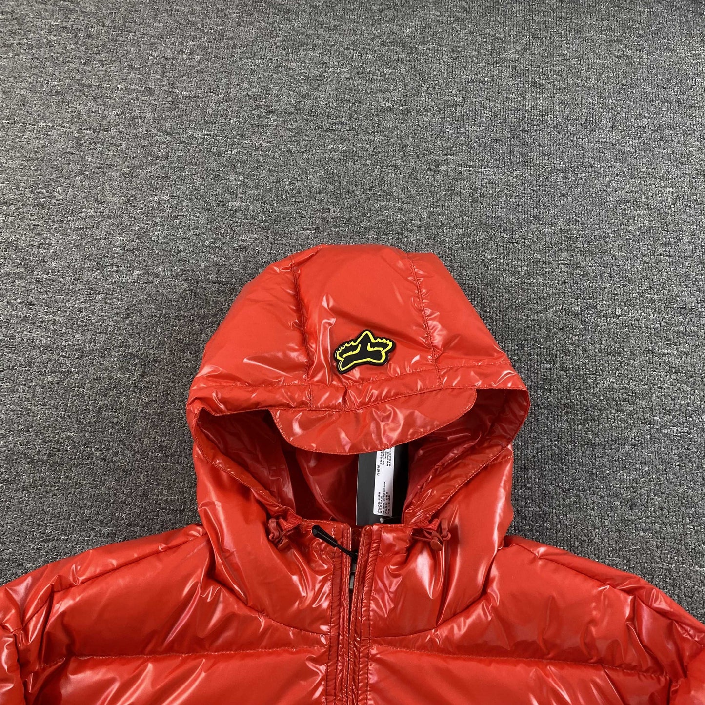 Supreme Fox Racing Shiny Down Puffer Jacket Red