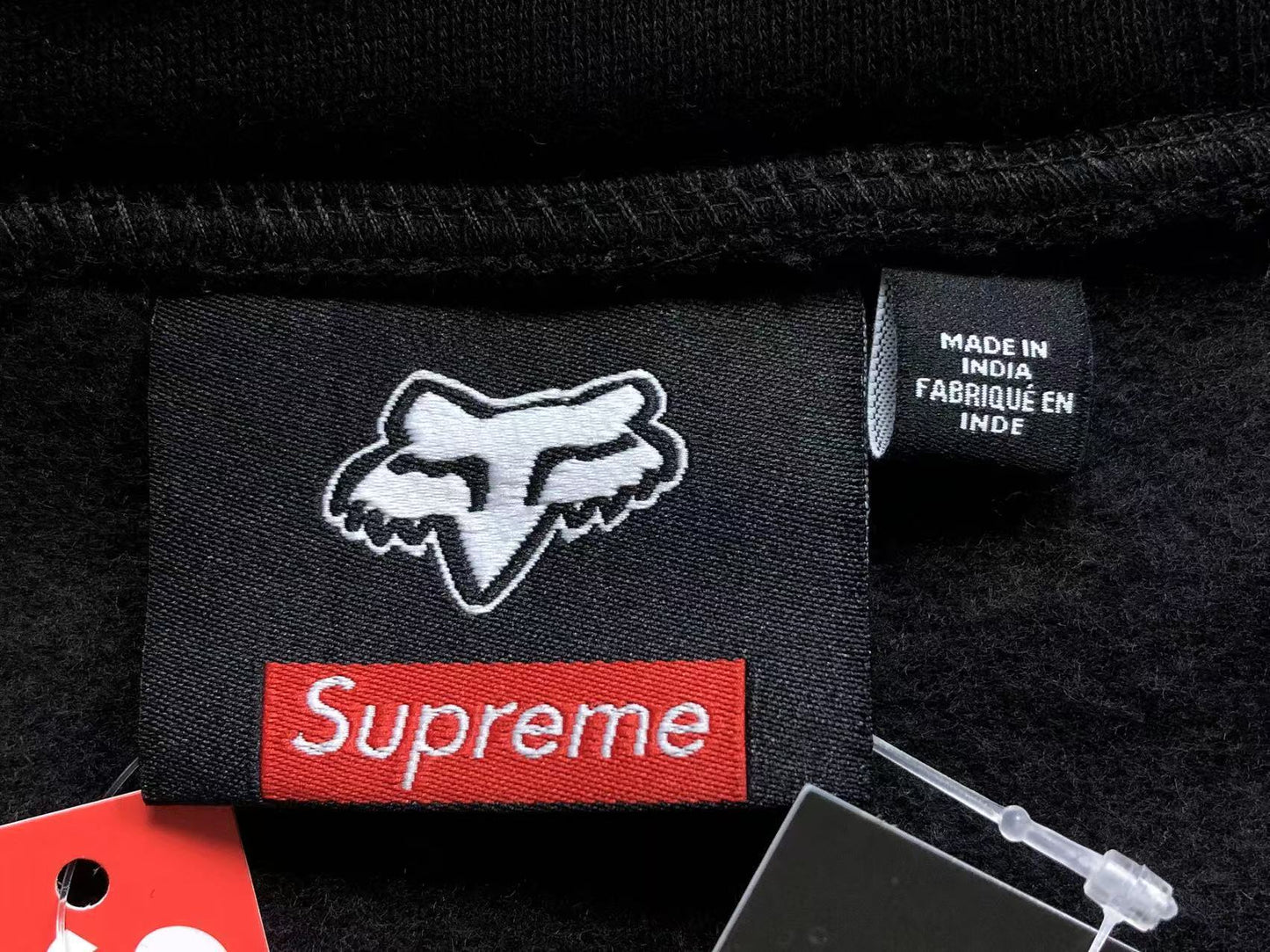 Supreme Fox Racing Zip Up Jacket Black