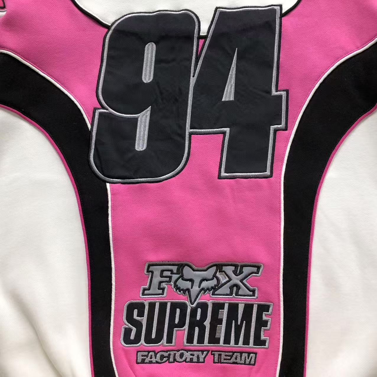 Supreme Fox Racing Zip Up Jacket White