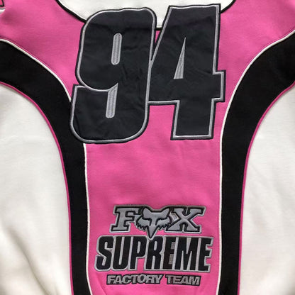 Supreme Fox Racing Zip Up Jacket White
