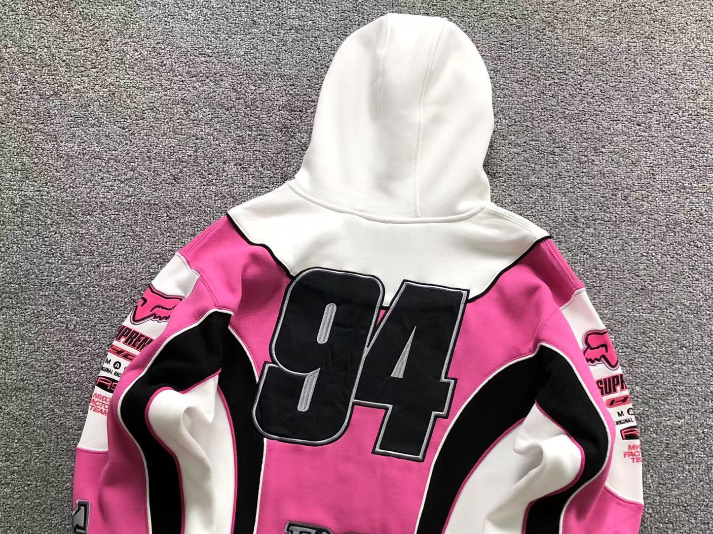 Supreme Fox Racing Zip Up Jacket White