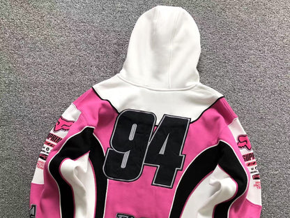 Supreme Fox Racing Zip Up Jacket White