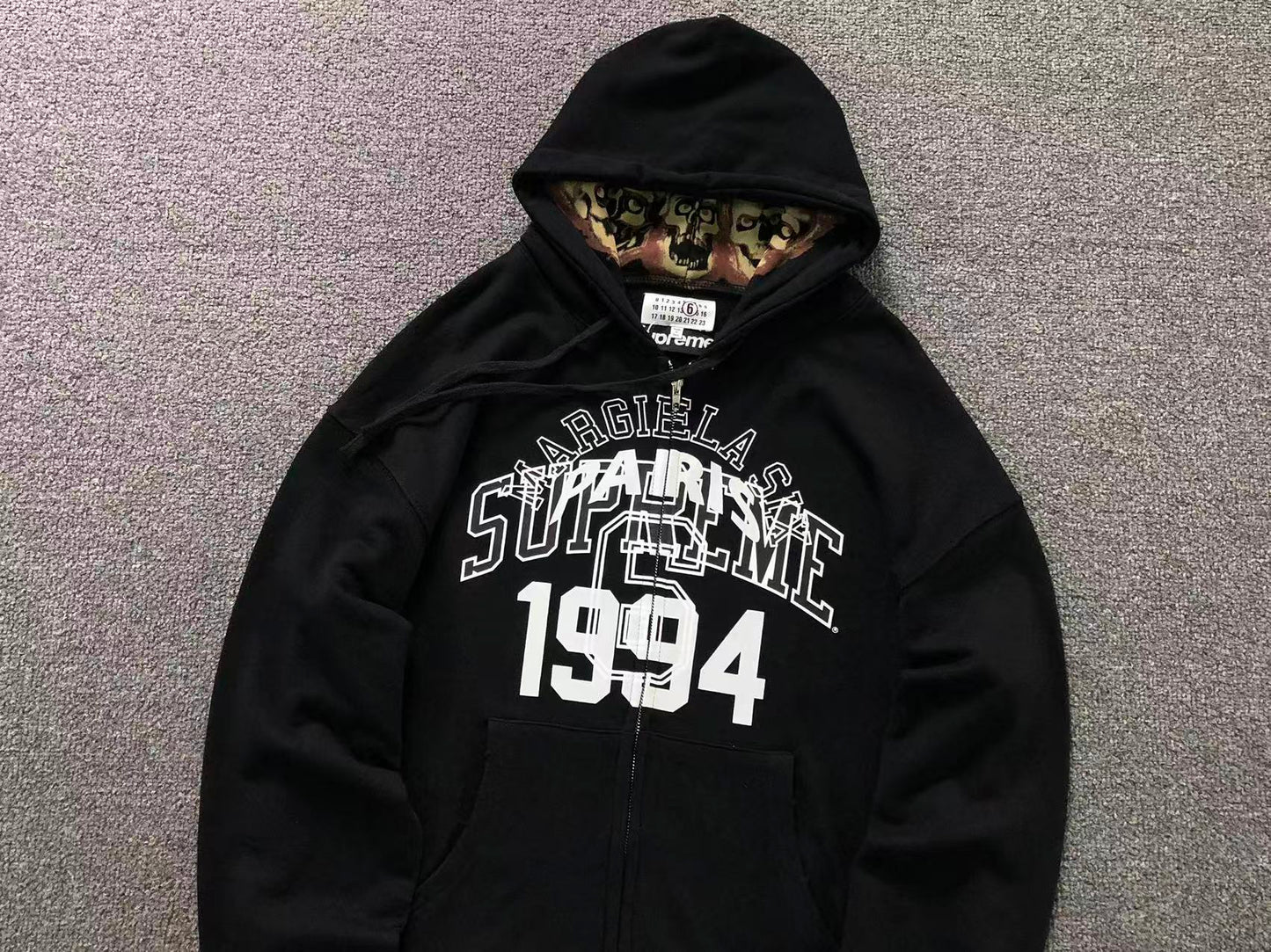 Supreme MM6 Maison Margiela Zip Up Jacket Black