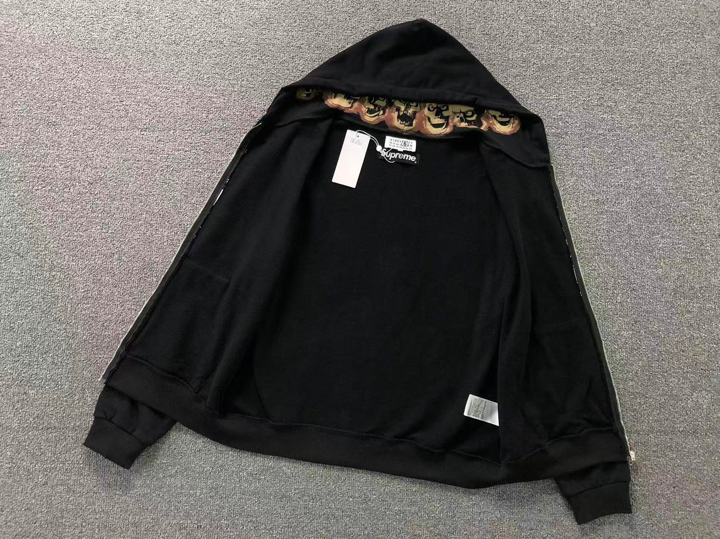 Supreme MM6 Maison Margiela Zip Up Jacket Black