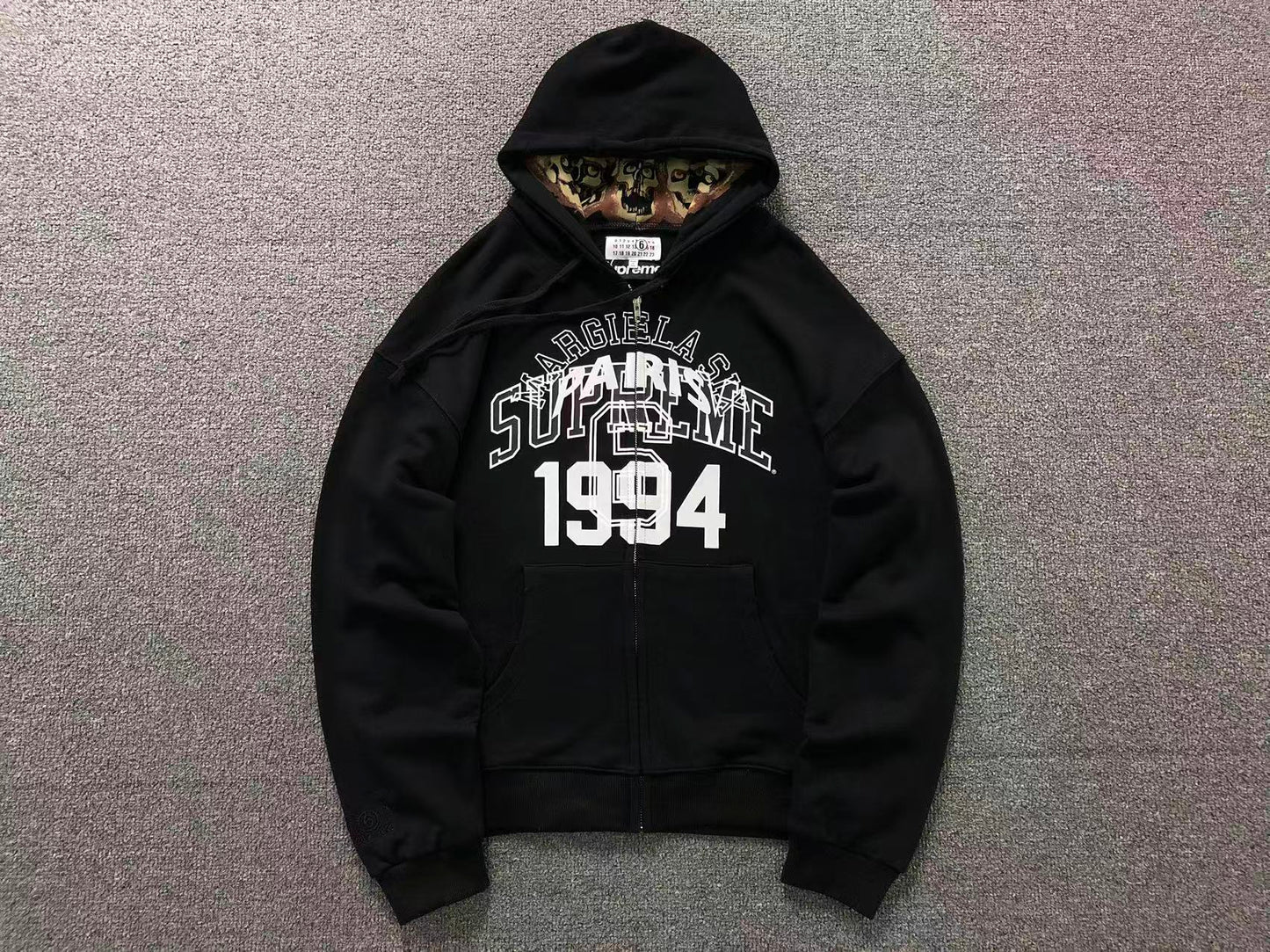 Supreme MM6 Maison Margiela Zip Up Jacket Black