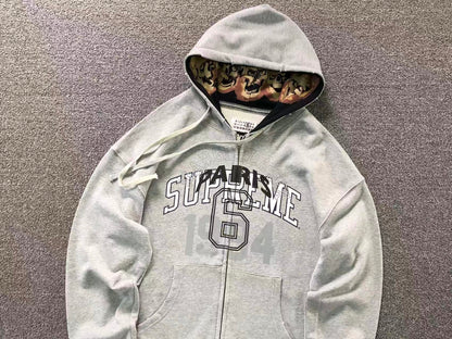 Supreme MM6 Maison Margiela Zip Up Jacket Grey