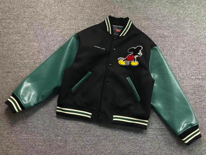 Supreme Number (N)ine Mickey Varsity Jacket Black