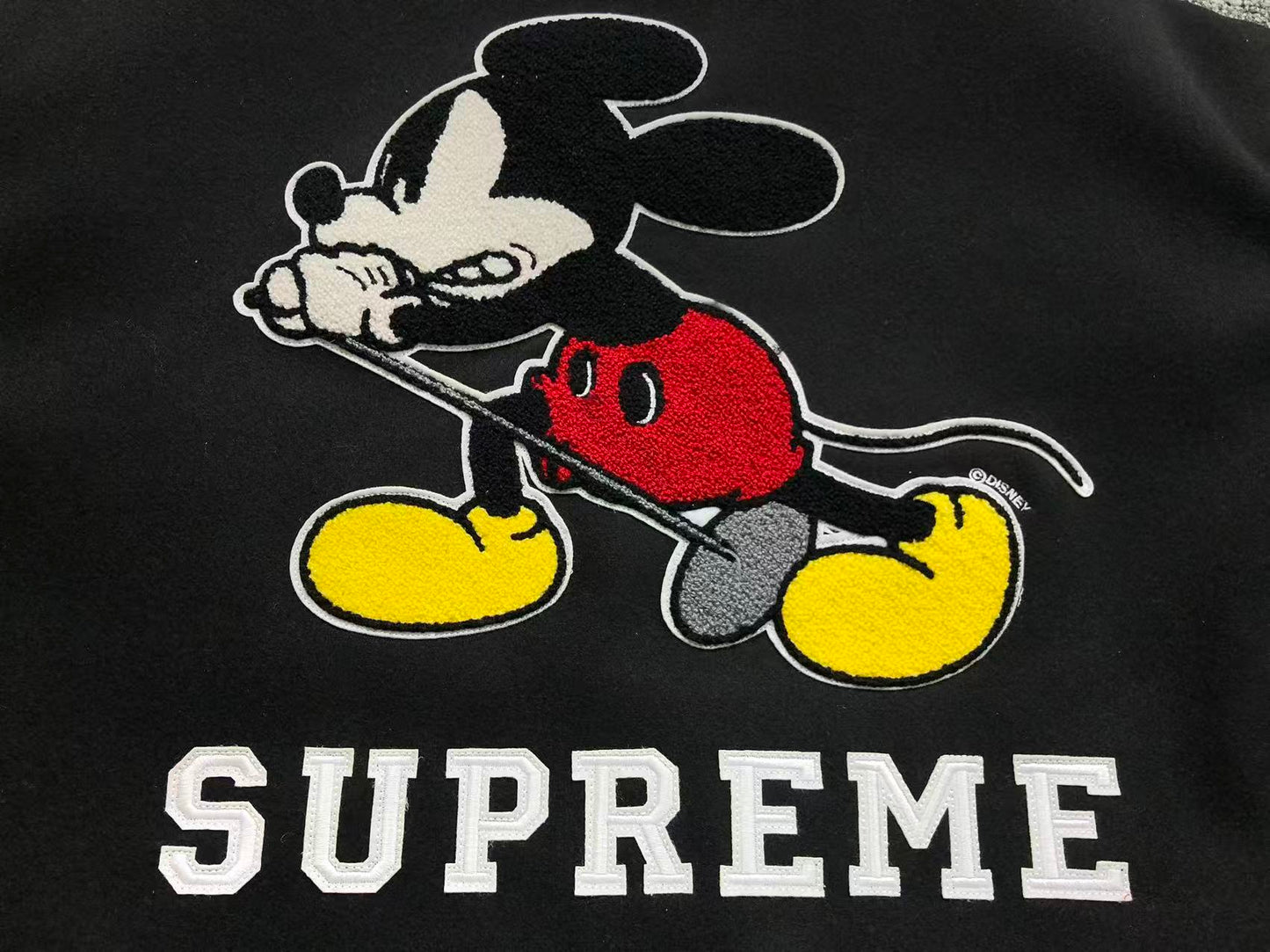 Supreme Number (N)ine Mickey Varsity Jacket Black