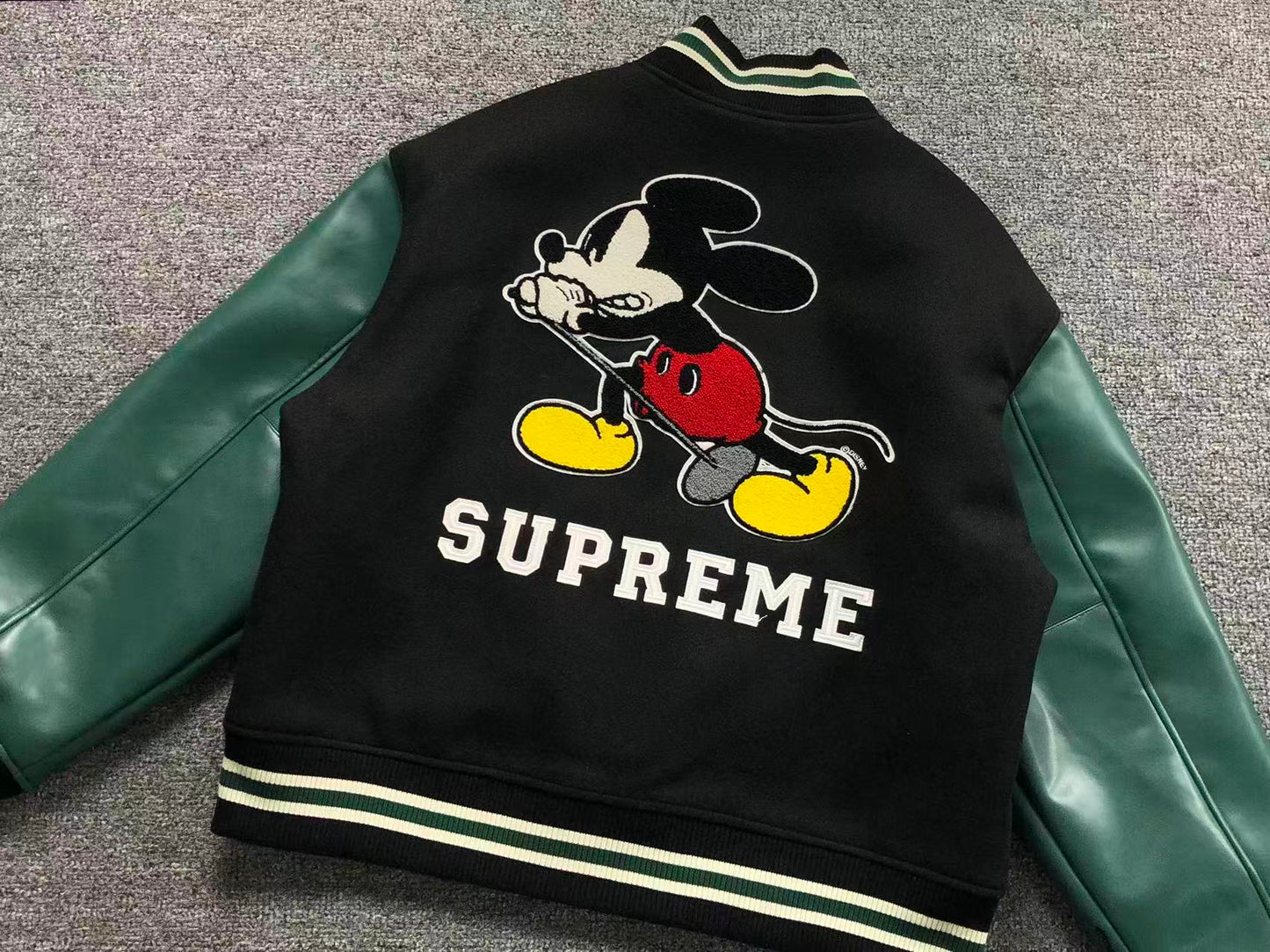 Supreme Number (N)ine Mickey Varsity Jacket Black