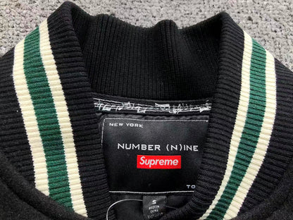 Supreme Number (N)ine Mickey Varsity Jacket Black