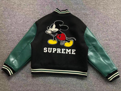 Supreme Number (N)ine Mickey Varsity Jacket Black