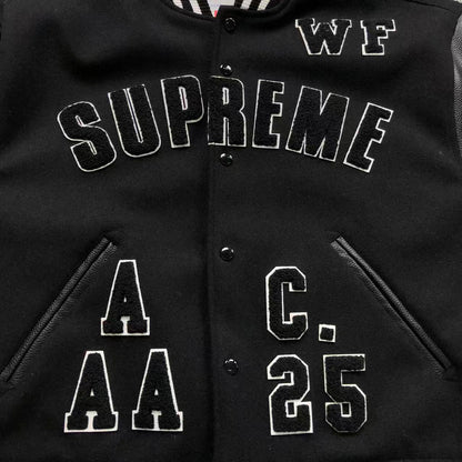 Supreme Praises Varsity Jacket Black