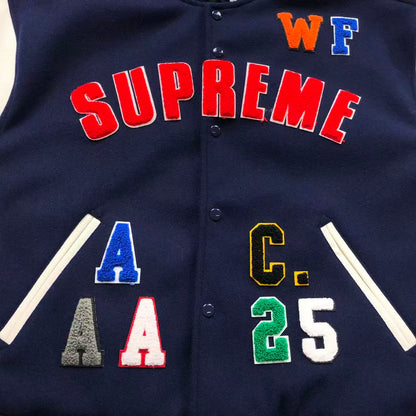Supreme Praises Varsity Jacket Navy