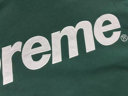Supreme Satin Appliqué Hoodie Green
