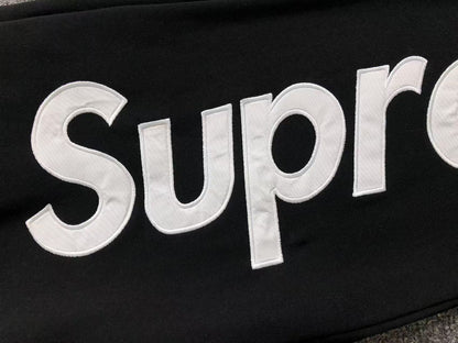 Supreme Satin Appliqué Sweatpants Black