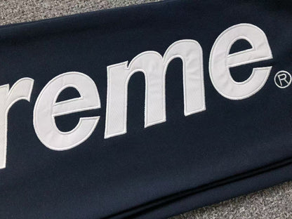 Supreme Satin Appliqué Sweatpants Navy