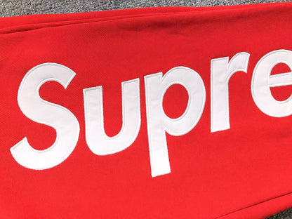Supreme Satin Appliqué Sweatpants Red